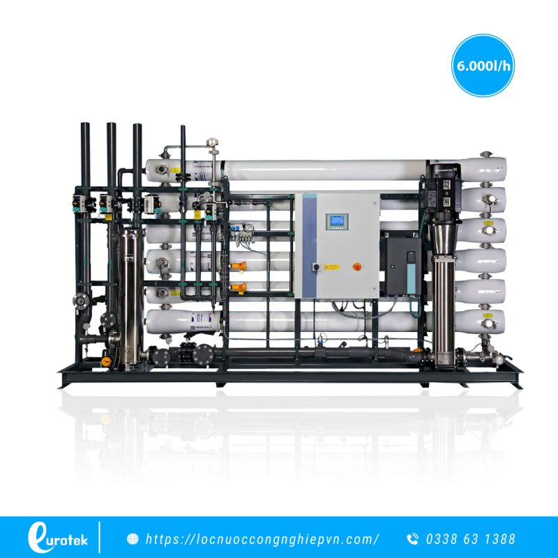 Hệ thống lọc nước RO công nghiệp công suất 6000l/h
